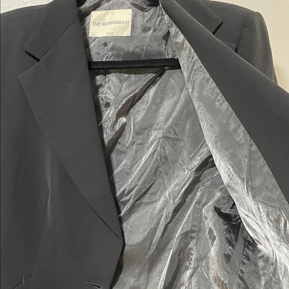 Vintage Designer Emporio Armani Classic Black Blazer Made in Italy - Picture 9 of 17